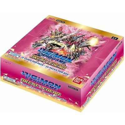 Boite de Boosters Anglais Digimon Card Game Boite De 24 Boosters - BT04 - Great Legend