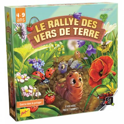 Jeu de Cartes Enfant Le rallye des vers de terre