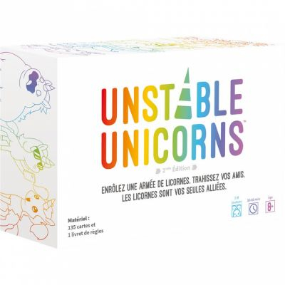 Jeu de Cartes Stratgie Unstable Unicorns - 2me Edition