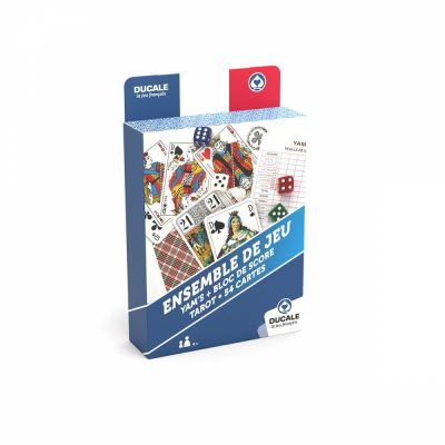Jeu de Cartes  Ensemble de jeu - Yam's + bloc de score + tarot 54 cartes - Ducale - Eco format
