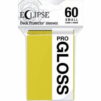 Protges Cartes Format JAP  Sleeves Ultra-pro Mini Par 60 Eclipse Pro Gloss Jaune (Lemon Yellow)