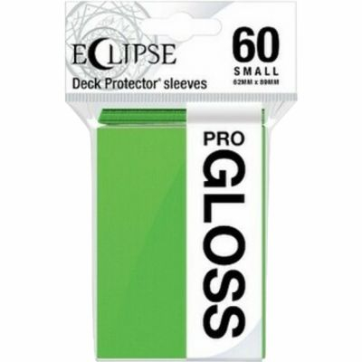 Protges Cartes Format JAP  Sleeves Ultra-pro Mini Par 60 Eclipse Pro Gloss Vert citron (Lime Green) - GLOSS