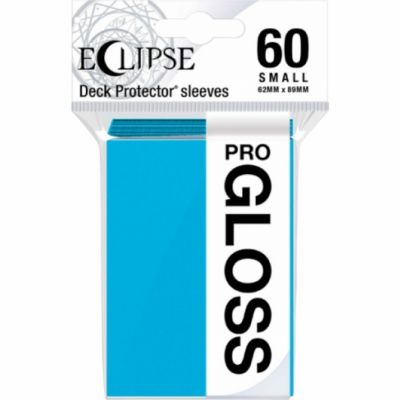 Protges Cartes Format JAP  Sleeves Ultra-pro Mini Par 60 Eclipse Pro Gloss Bleu ciel (Sky Blue)  - GLOSS