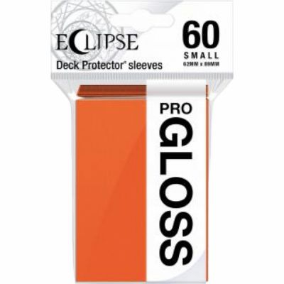 Protges Cartes Format JAP  Sleeves Ultra-pro Mini Par 60 Eclipse Pro Gloss orange (pumpkin)