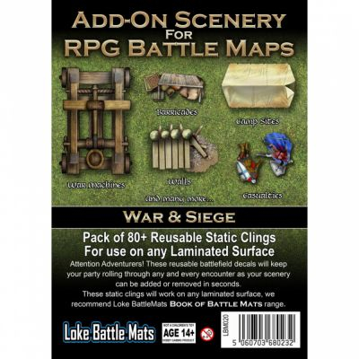 Tapis de Jeu et Wall Scroll Jeu de Rle Add-On Scenery for RPG Maps - War & Siege