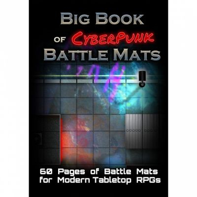 Tapis de Jeu et Wall Scroll Jeu de Rle Big Book of CyberPunk Battle Mats (A4)