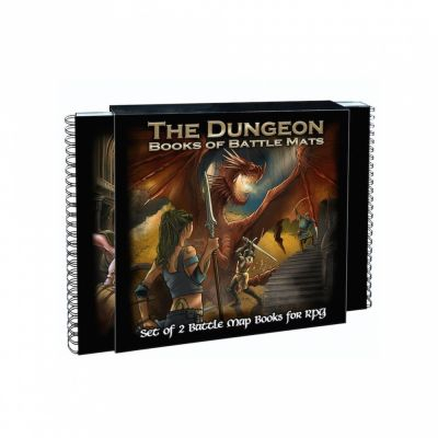 Tapis de Jeu et Wall Scroll Jeu de Rle Book of Battle Mats - The Dungeon