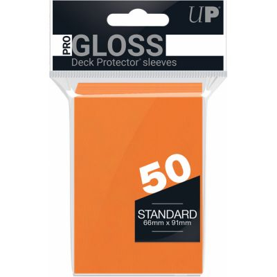 Protèges Cartes Standard  Ultra Pro - Gloss Orange Standard par 50