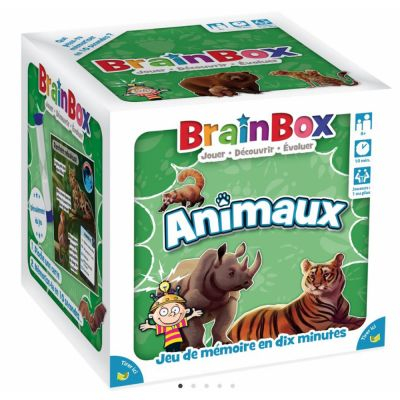 Jeu de Cartes Rflexion BrainBox : Animaux