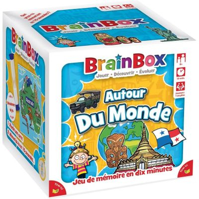 Jeu de Cartes Rflexion BrainBox: Voyage autour du monde