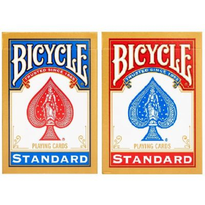 Dos Rouge Et Bleu 2 Jeux De Cartes Bicycle Standard Rider Back 