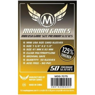 Protges cartes Spciaux  Mayday Games - Mini USA 41x63mm - Premium - par 50
