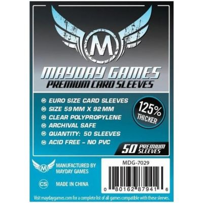 Protges cartes Spciaux  Mayday Games - Euro 59x92mm PREMIUM - par 50