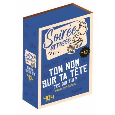 Jeu de Cartes Ambiance Soire arrose : Ton nom sur ta tte 18+