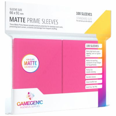 Protèges Cartes Standard  100 Pochettes - Prime Matte - Rose