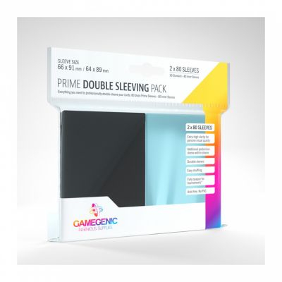 Protges cartes Spciaux  Double Sleeving Pack (66x91 mm / 64x89 mm) par 80