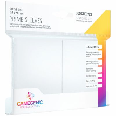 Protges Cartes Standard  100 Pochettes - Prime  - Blanc