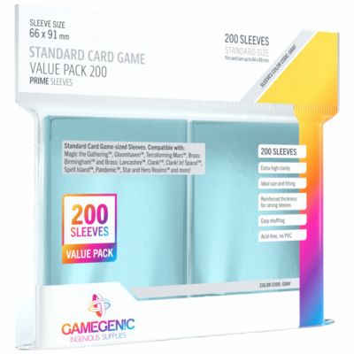 Protges Cartes Standard  200 Pochettes - Value pack - Transparent