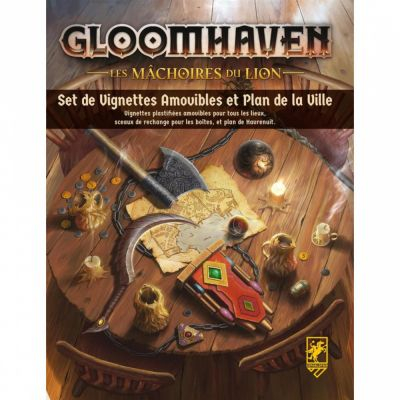 Aventure Figurine Gloomhaven - Les Mchoires du Lion : Set de Vignettes Amovibles et Plan