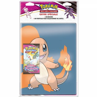Portfolio Pokémon Salamèche - A4 - 9 Cases + 1 Booster Epée et Bouclier EB08