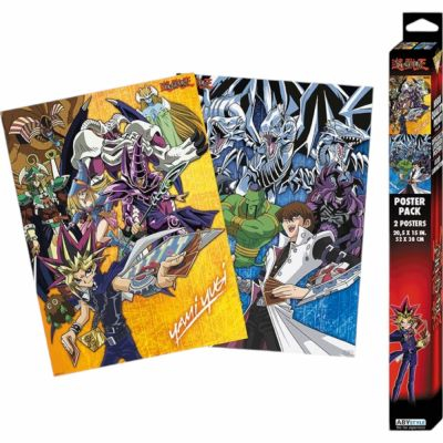 Casquette, Sac, Accessoires Yu-Gi-Oh! YU-GI-OH! Set 2 Chibi Posters Yugi et Kaiba