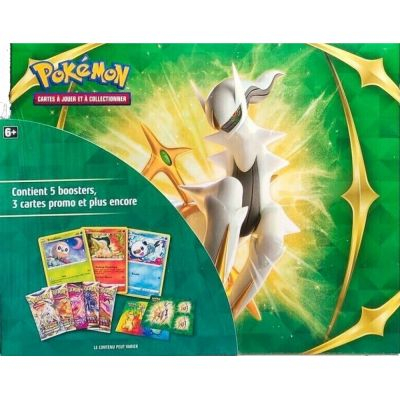 Coffret 5 Boosters Pokmon EB09 Stars tincelantes - Coffre aux Trsors 5 Boosters - Arceus