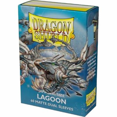 Protges Cartes Format JAP  Dragon Shield - 60 Japanese Sleeves Dual Matte - Lagoon