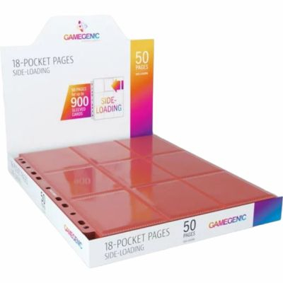 Classeurs et/ou Feuilles  Lot De 50 Feuilles De Classeur - 18 Cases  - Sideload - Rouge
