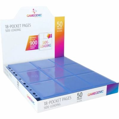 Classeur / Feuilles  Lot De 50 Feuilles De Classeur - 18 Cases  - Sideload - Bleu