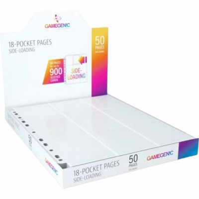 Classeurs et/ou Feuilles  Lot De 50 Feuilles De Classeur - 18 Cases  - Sideload - Blanc