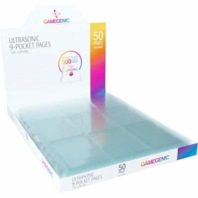 Classeurs et/ou Feuilles  Lot De 50 Feuilles De Classeur - Ultrasonic - 9 Cases  - Topload - Transparent
