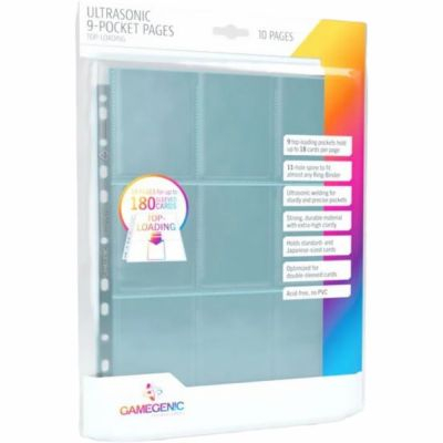 Classeur / Feuilles  Lot De 10 Feuilles De Classeur - Ultrasonic - 9 Cases  - Topload - Transparent