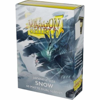 Protges Cartes Format JAP  Dragon Shield - 60 Japanese Sleeves Dual Matte - Snow