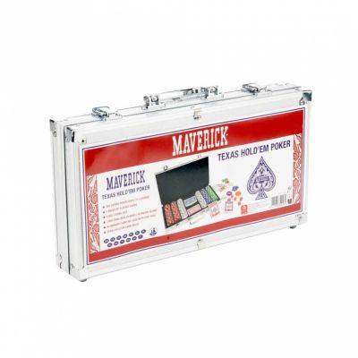 Jeu de Cartes Ambiance Maverick Texas Hold'em Poker : Malette de Poker