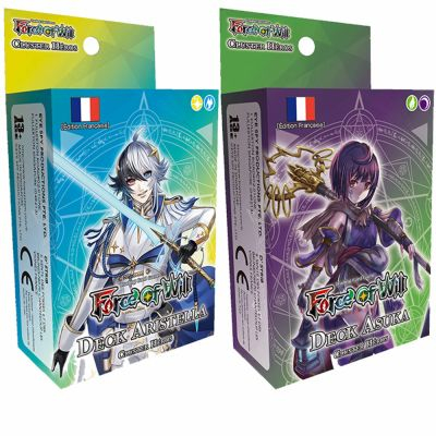 Decks Prconstruits Force of Will H1 - Cluster Hros - Lot de deux decks : Aristella / Asuka