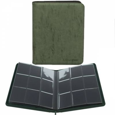 Portfolio  Ultra Pro - Zippered Suede 9-Pocket Premium Pro-Binder - Emerald