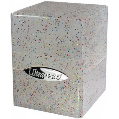 Deck Box  Ultra Pro - Satin Cube - Glitter Clear