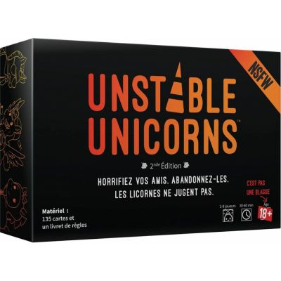 Jeu de Cartes Stratgie Unstable Unicorns - NSFW