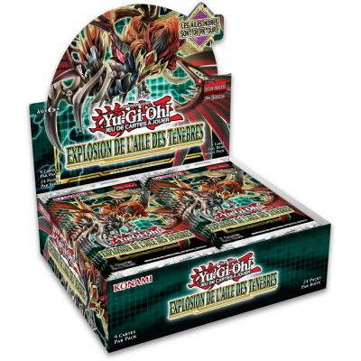 Boite de Boosters Franais Yu-Gi-Oh! Display de 24 boosters - Explosion de l'Aile des Tnbres