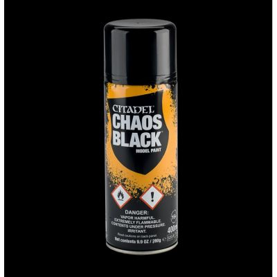 Figurine Best-Seller Citadel Colour - Sous-couche : Chaos Black