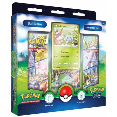 Coffret 3 Boosters Pokmon Pokmon GO EB10.5 - Pin's - Bulbizarre
