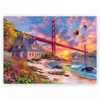  Rflexion Trefl Woodcraft Origin : Sunset at Golden Gate (1000 pcs)