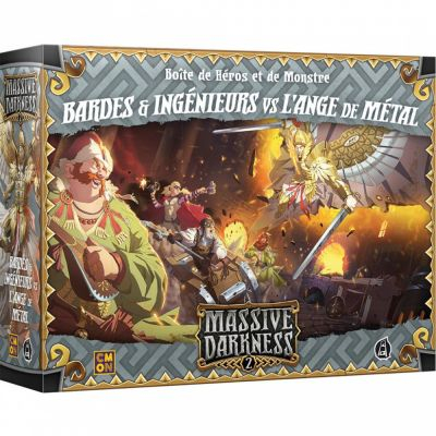 Jeu de Cartes Coopration Massive Darkness 2 - Bardes & Ingnieurs VS l'Ange de mtal