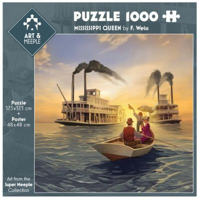 Rflxion Classique Art & Meeple  Puzzle Mississippi Queen - 1000 pices