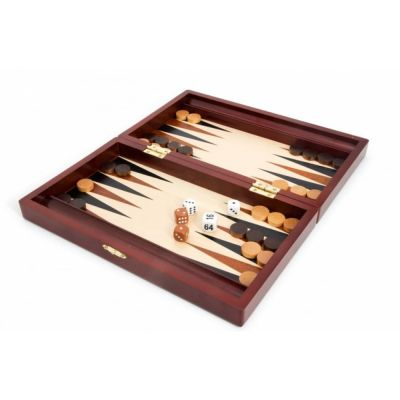 Jeu de Plateau Stratgie Backgammon - acajou