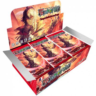 Boite de Boosters Franais Force of Will 36 boosters - H4 - Cluster Hros - Champ de Bataille de la Lune Pourpre