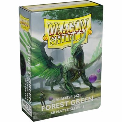 Protges Cartes Format JAP  Dragon Shield Sleeves Mini Matte - Forest Green - par 60