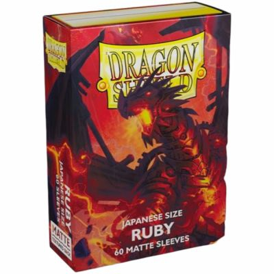 Protges Cartes Format JAP  Dragon Shield Sleeves Mini Matte - Ruby - par 60