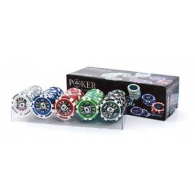 Jeu de Cartes Ambiance Grimaud Expert - Coffret 100 jetons Poker