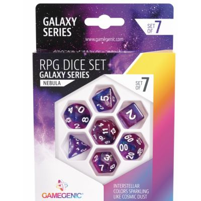 Ds  Galaxy series - Nebula - Set de 7 ds JDR
